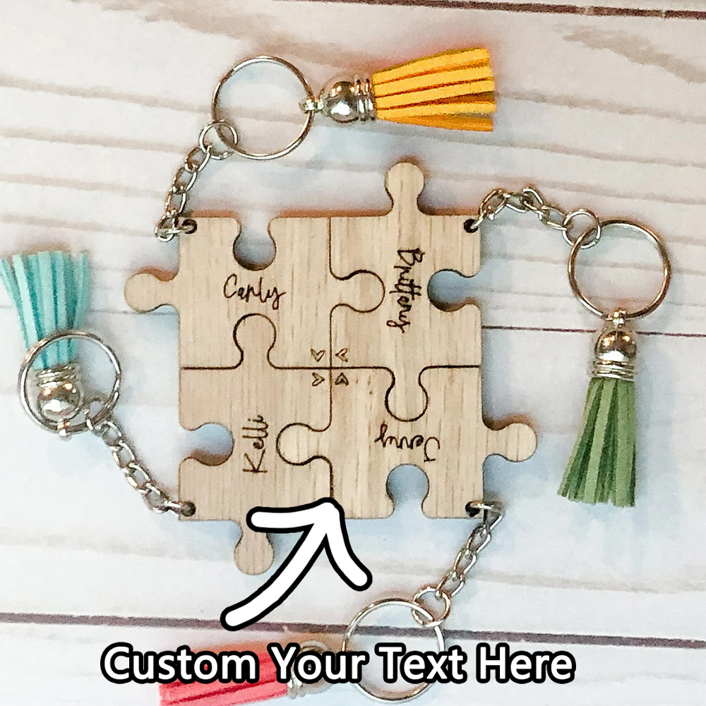 Personalized Engraved Gift - Porte-clés personnalisé-nom personnalisé en forme de