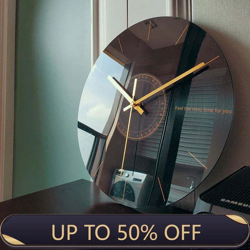 Luxury Lifestyle Gifts - Horloge murale silencieuse de luxe, horloge