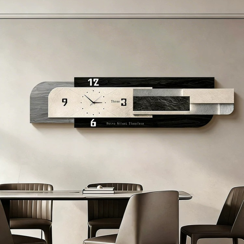 Luxury Lifestyle Aesthetic - Horloge murale de luxe pour salon,