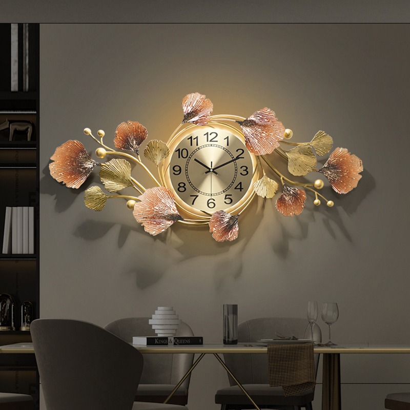 Luxury Lifestyle Aesthetic - Horloge murale créative de style chinois,