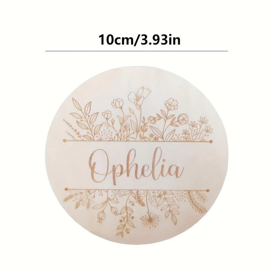 Plaque de nom gravée florale p - Personalized Engraved Gift avis et prix