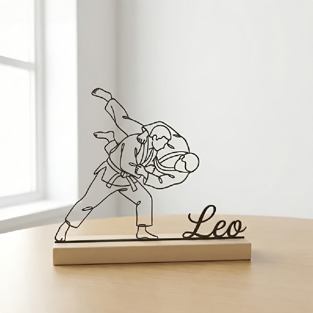 Statue d'arts martiaux de judo - Personalized Engraved Gift avis et prix