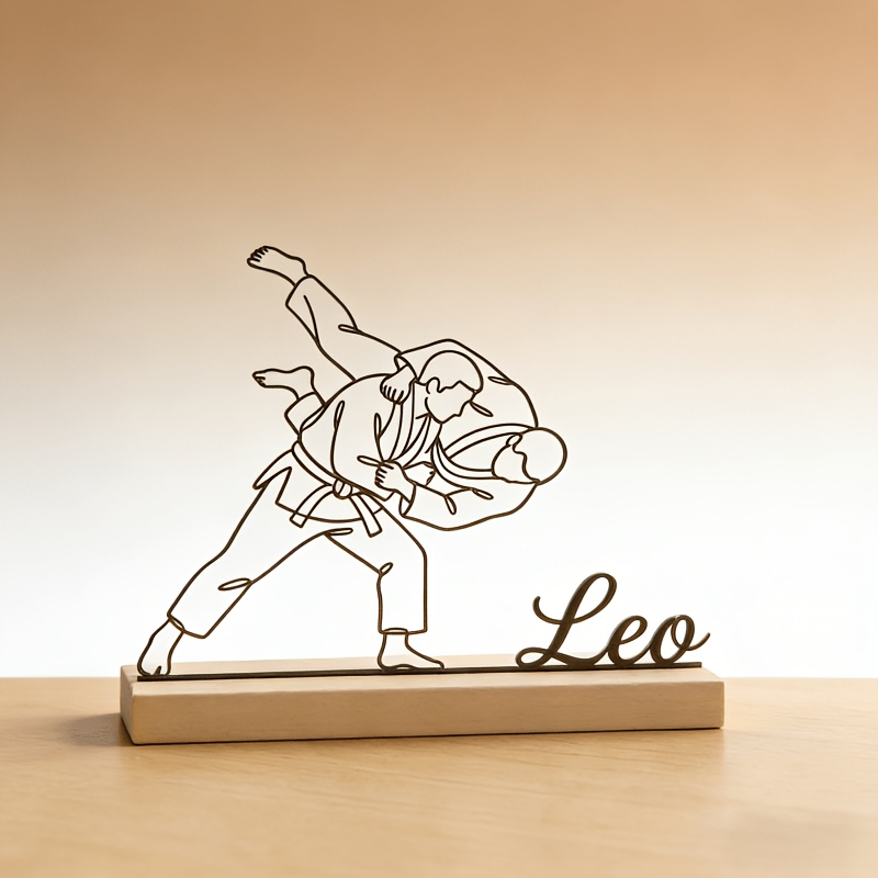 Statue d'arts martiaux de judo - Personalized Engraved Gift avis et prix