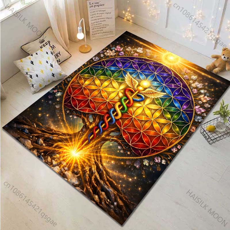 Tapis à motif de fleurs arc-en - Luxury Lifestyle Gifts avis et prix