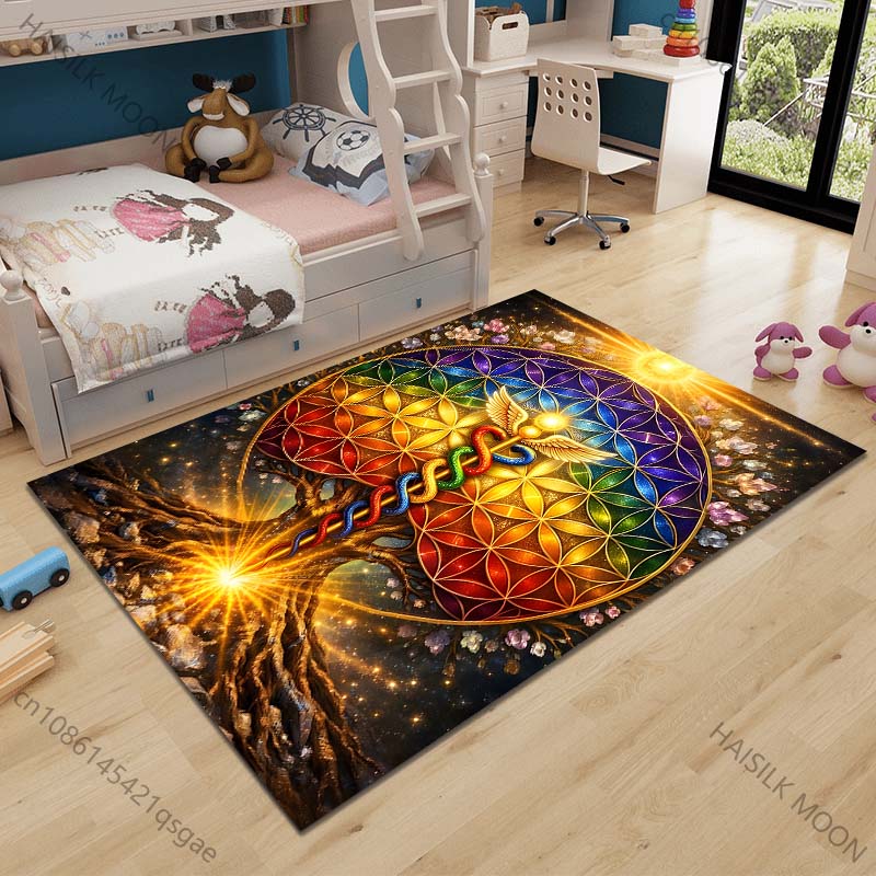 Tapis à motif de fleurs arc-en - Luxury Lifestyle Gifts avis et prix