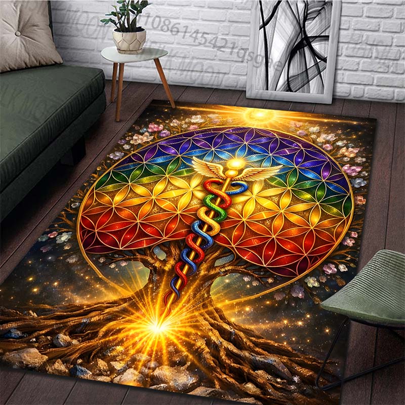 Tapis à motif de fleurs arc-en - Luxury Lifestyle Gifts avis et prix
