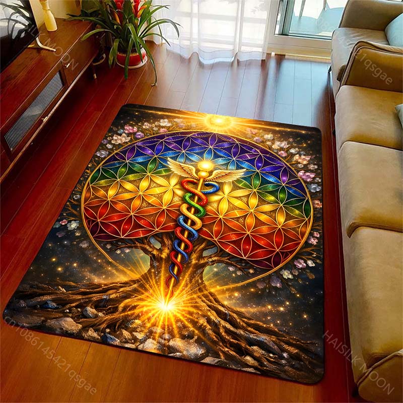Tapis à motif de fleurs arc-en - Luxury Lifestyle Gifts avis et prix