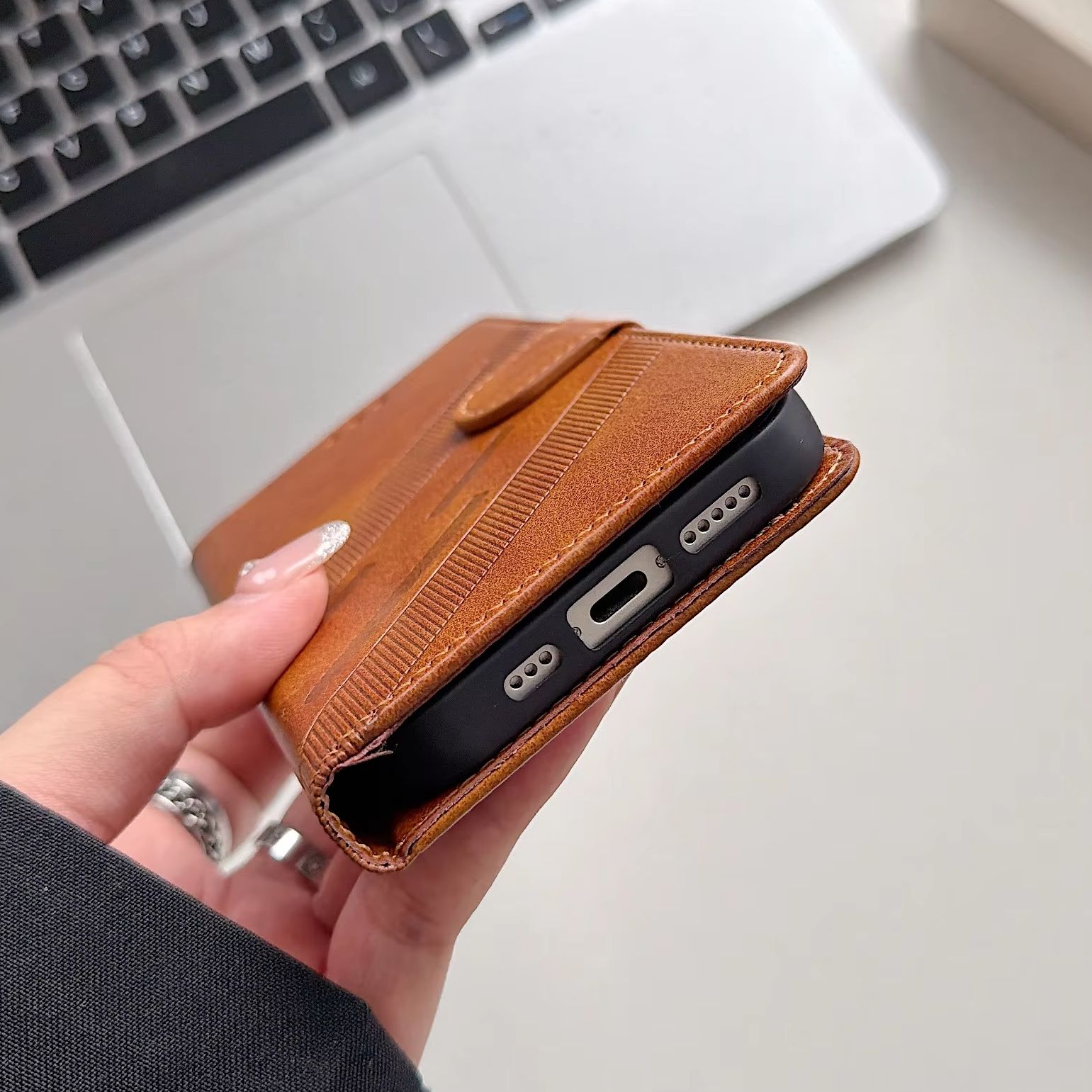 Étui portefeuille en cuir PU p - Leather Card Wallet avis et prix