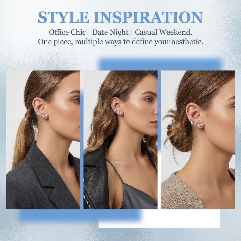 Boucles d'oreilles croix ailes - Luxury Lifestyle Gifts avis et prix