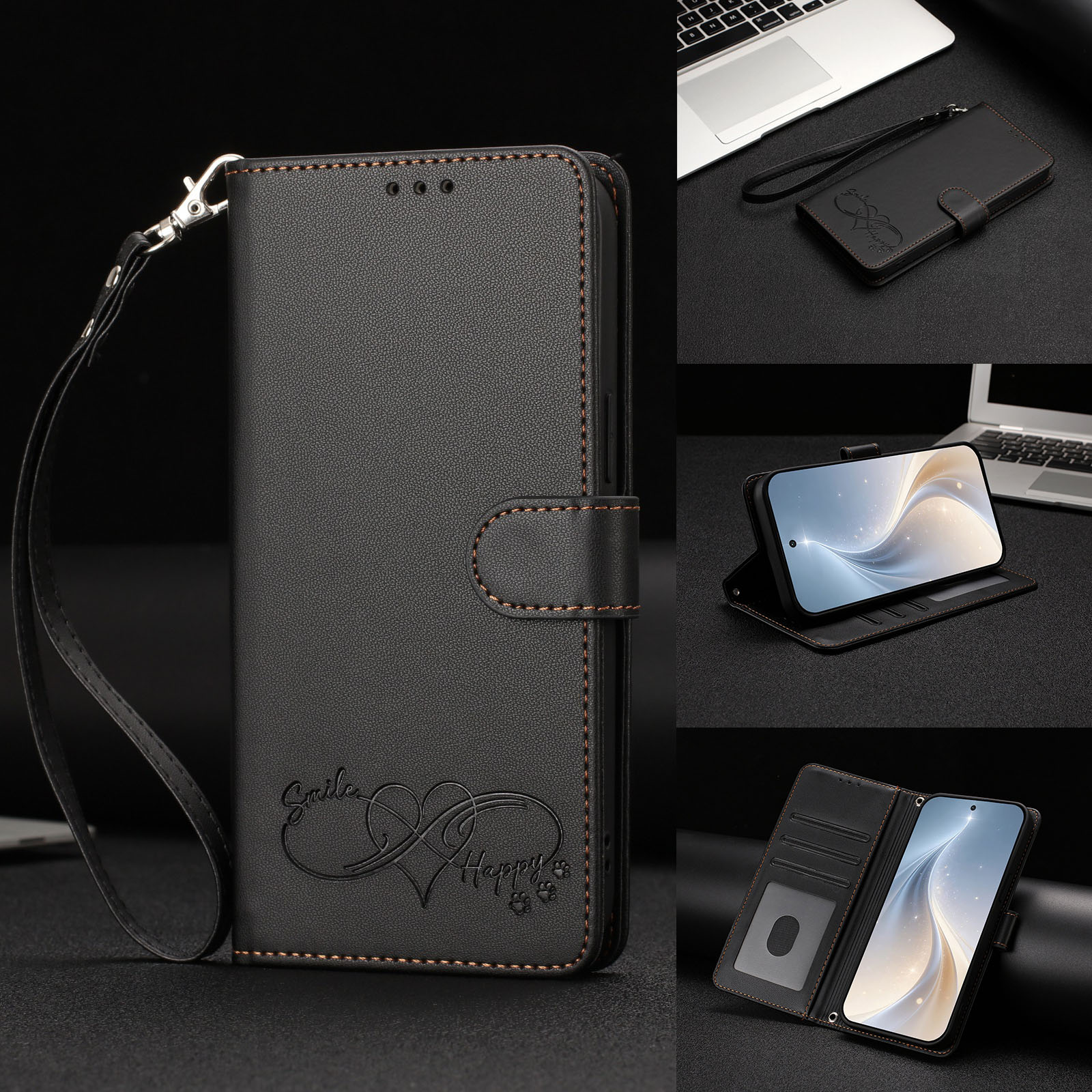 Étui portefeuille en cuir à ra - Leather Card Wallet avis et prix